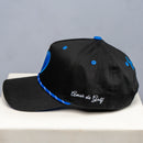 AMOR DE GOLF SNAPBACK HAT BLACK AND BLUE