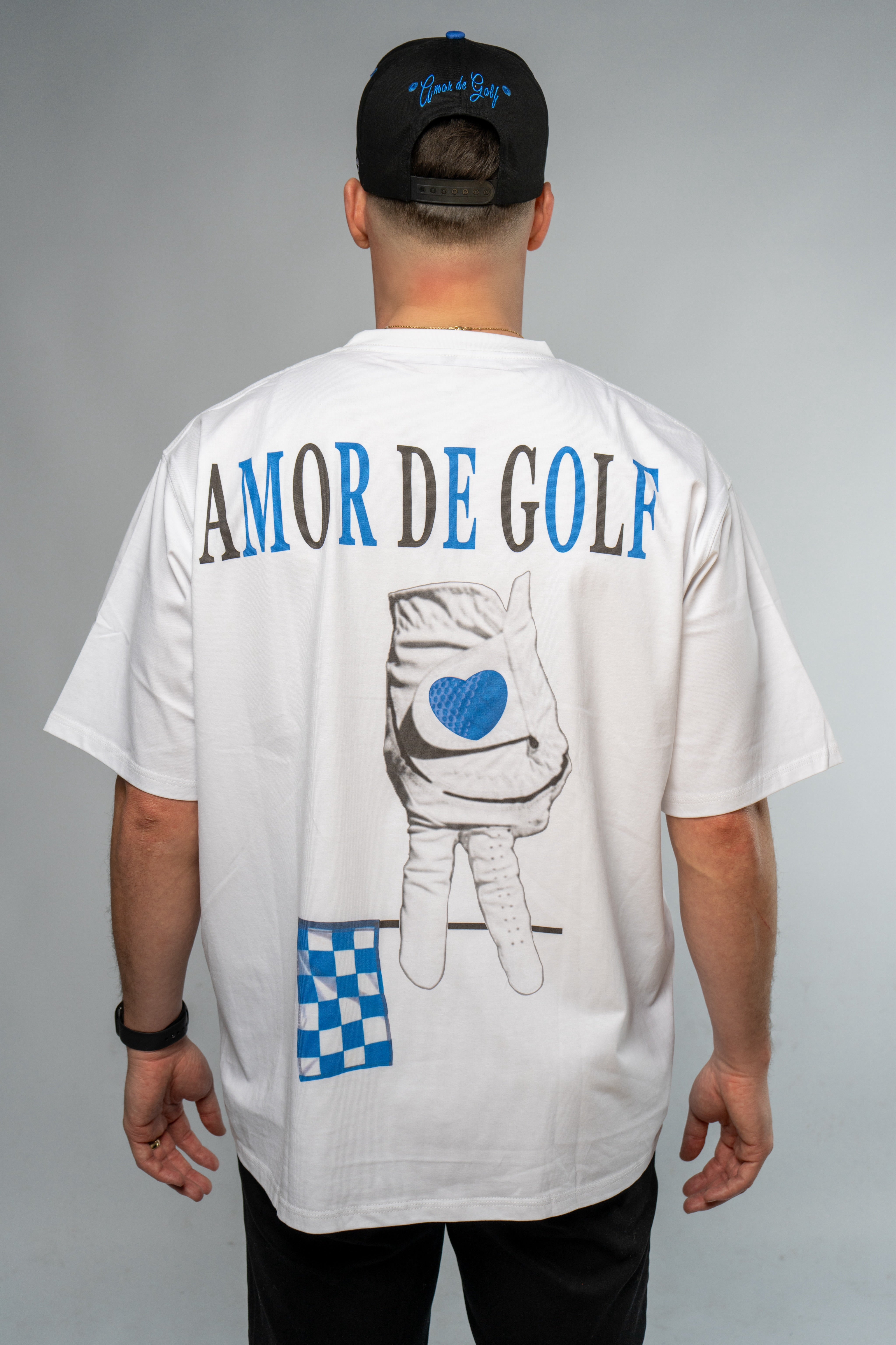 AMOR DE GOLF WHITE GLOVE LOVE SHORT SLEEVE T-SHIRT