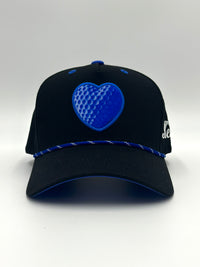 AMOR DE GOLF SNAPBACK HAT BLACK AND BLUE