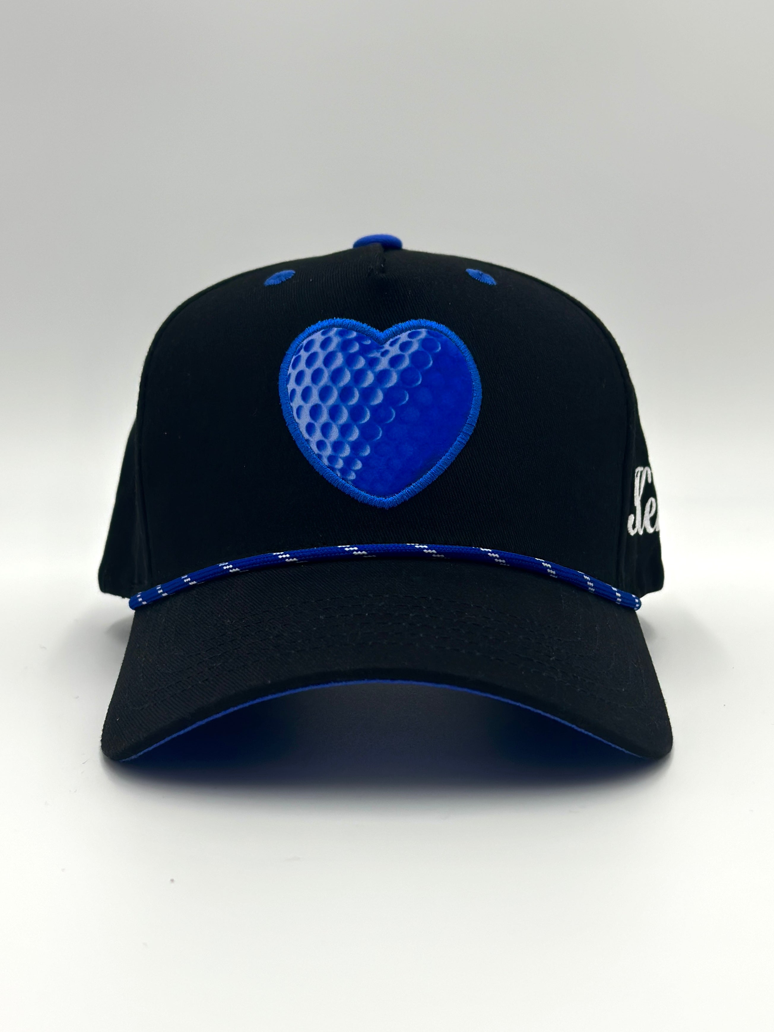 AMOR DE GOLF SNAPBACK HAT BLACK AND BLUE