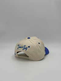 AMOR DE GOLF SNAPBACK HAT BLUE AND CREAM