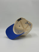 AMOR DE GOLF SNAPBACK HAT BLUE AND CREAM