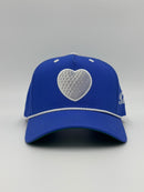 AMOR DE GOLF SNAPBACK HAT BLUE AND WHITE