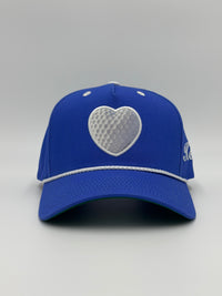 AMOR DE GOLF SNAPBACK HAT BLUE AND WHITE