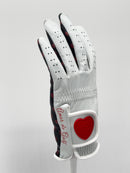 White and Red Golf Glove